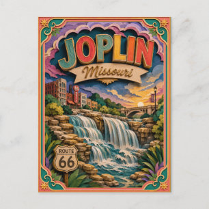 PopCut Staaten Joplin Missouri Papierkunst Postkarte