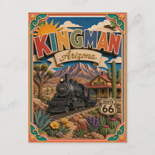 PopCut Staaten Kingman Arizona Papier Kunst Postkarte