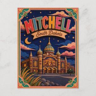 PopCut Staaten Mitchell South Dakota Papierkunst Postkarte