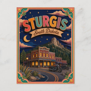 PopCut Staaten Sturgis South Dakota Papierkunst Postkarte