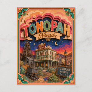 PopCut Staaten Tonopah Nevada Papierkunst Postkarte