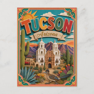 PopCut Staaten Tucson Arizona Papierkunst Postkarte