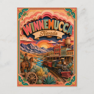 PopCut Staaten Winnemucca Nevada Papierkunst Postkarte