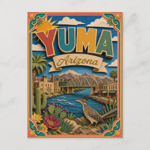 PopCut Staaten Yuma Arizona Papierkunst Postkarte