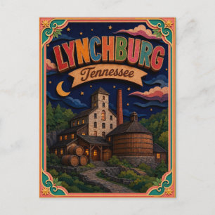 PopCut States Lynchburg Tennessee Papierkunst Postkarte