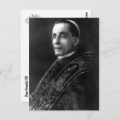 Pope Benedict XV Postkarte (Vorne/Hinten)