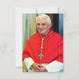 Pope Benedict XVI Defender of Tradition Holy Card Dankeskarte