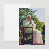 Pope Benedict XVI Holy Card Dankeskarte (Vorne/Hinten)