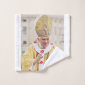 Pope Benedict XVI T - Shirt Badhandtuch Set (Waschlappen)