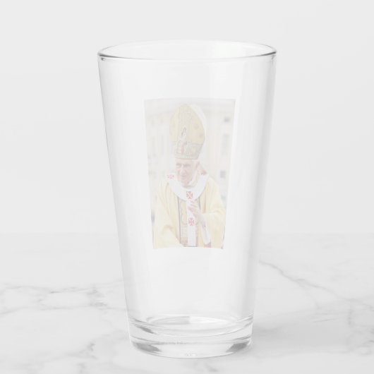 Pope Benedict XVI T - Shirt Glas (Rückseite)