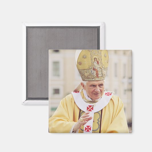 Pope Benedict XVI T - Shirt Magnet (Vorderseite/Rückseite)