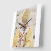 Pope Benedict XVI T - Shirt Quadratische Wanduhr (Winkel)
