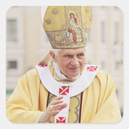 Pope Benedict XVI T - Shirt Quadratischer Aufkleber