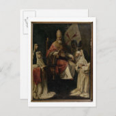 Pope Clement VIII segnen Carmelite Nonnen (Öl auf Postkarte (Vorne/Hinten)
