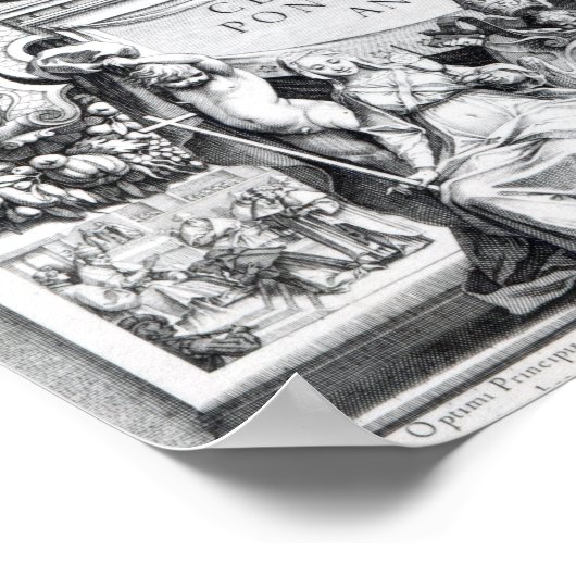 Pope Clement VIII., umgeben Poster (Ecke)