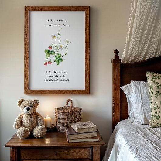 Pope Francis Memorial Poster