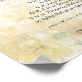 POPE FRANCIS=ST. FRANCIS SIMPLE PRAYER=Butterfly Poster (Ecke)