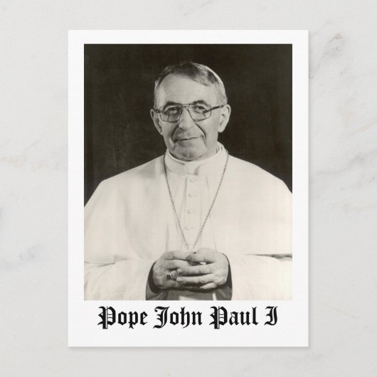 Pope John Paul I Postkarte (Vorderseite)
