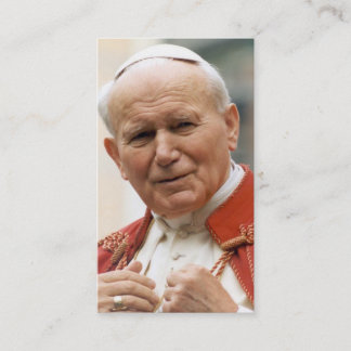 Pope John Paul II Beatification Card Visitenkarte