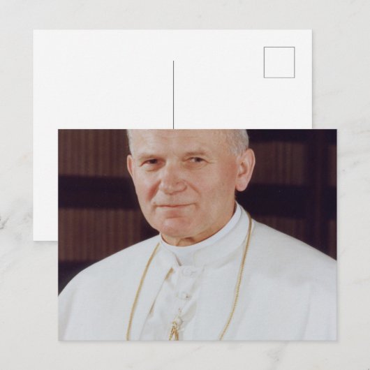 Pope John Paul II Postkarte (Vorne/Hinten)