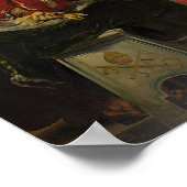 Pope Julius II ordering Bramante Poster (Ecke)