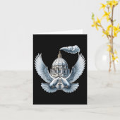 Pope Leo Doves Pope Leo Karte (Gelbe Blume)