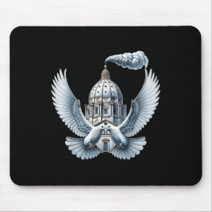 Pope Leo Doves Pope Leo Mousepad