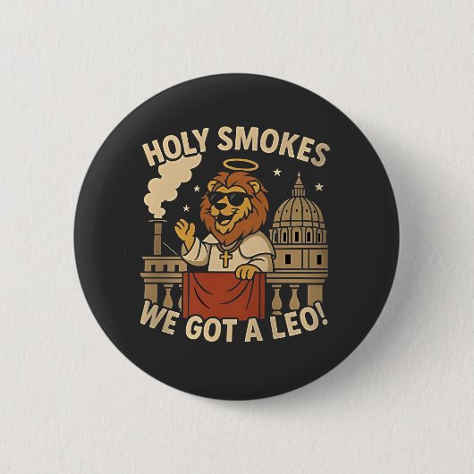 Pope Leo XIV Christliche Kirche Button (Vorderseite)