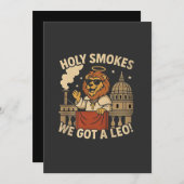 Pope Leo XIV Christliche Kirche Einladung (Vorne/Hinten)