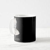 Pope Leo Xiv Portrait Kaffeetasse (Vorderseite Links)