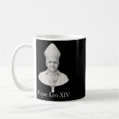 Pope Leo Xiv Portrait Kaffeetasse (Links)