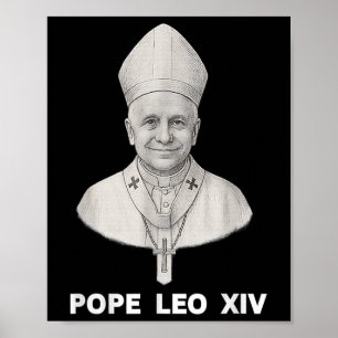Pope Leo Xiv Portrait Poster