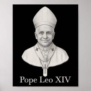 Pope Leo Xiv Portrait Poster