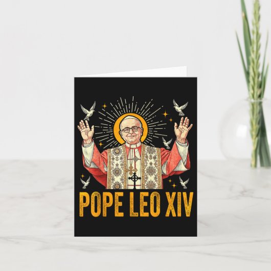 Pope Leo Xiv Robert Francis Prevost _9 Karte (Vorderseite)