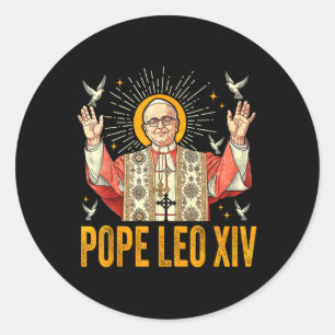 Pope Leo Xiv Robert Francis Prevost _9 Runder Aufkleber
