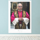 Pope Leo XIV Robert Francis Prevost Leinwanddruck (Insitu (Holzboden))