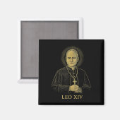 Pope Leo Xiv Robert Francis Prevost Magnet (Vorderseite/Rückseite)