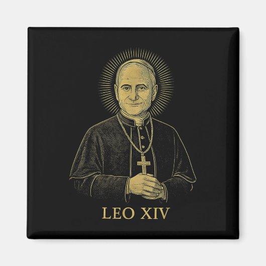 Pope Leo Xiv Robert Francis Prevost Magnet (Vorne)