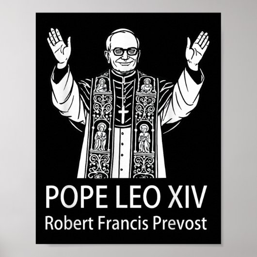 Pope Leo Xiv Robert Francis Prevost Poster (Vorne)