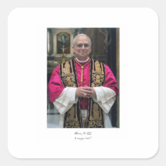 Pope Leo XIV Robert Francis Prevost Quadratischer Aufkleber