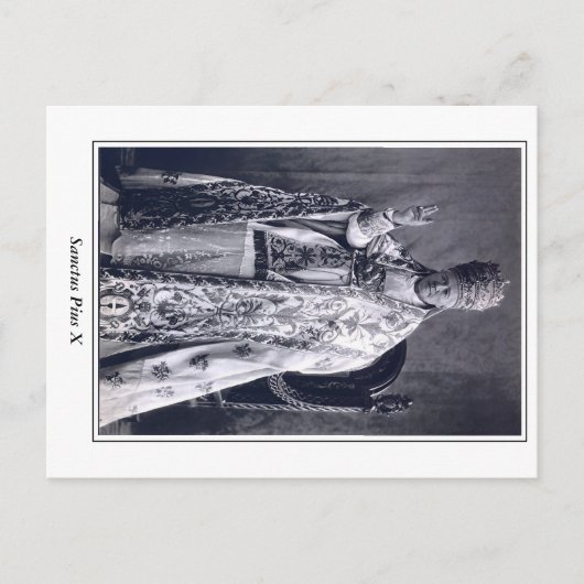 Pope Saint Pius X Postcard Postkarte (Vorderseite)