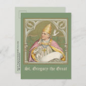 Pope St. Gregory the Great (M 067) Postcard Postkarte (Vorne/Hinten)