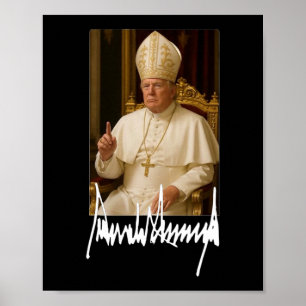 Pope Trump Funny US-Präsident Trump Vatikan Poster