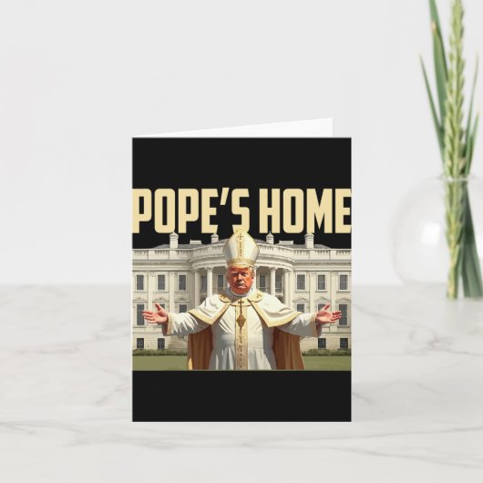 Pope Trump Zuhause Karte (Vorderseite)