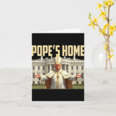 Pope Trump Zuhause Karte (Gelbe Blume)