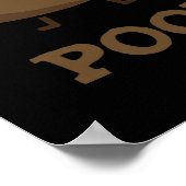 Popeople Funny Gekackt Pun Dark BG Poster (Ecke)