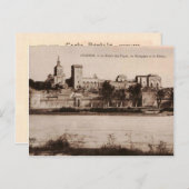 Popes Palace Avignon Frankreich 1910 Replica Postkarte (Vorne/Hinten)