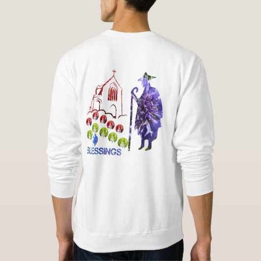 Pope's prayer & blessings sweatshirt (Rückseite)