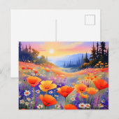 Popes und Daisies in Bloom Postkarte (Vorne/Hinten)