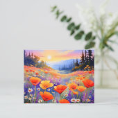 Popes und Daisies in Bloom Postkarte (Stehend Vorderseite)